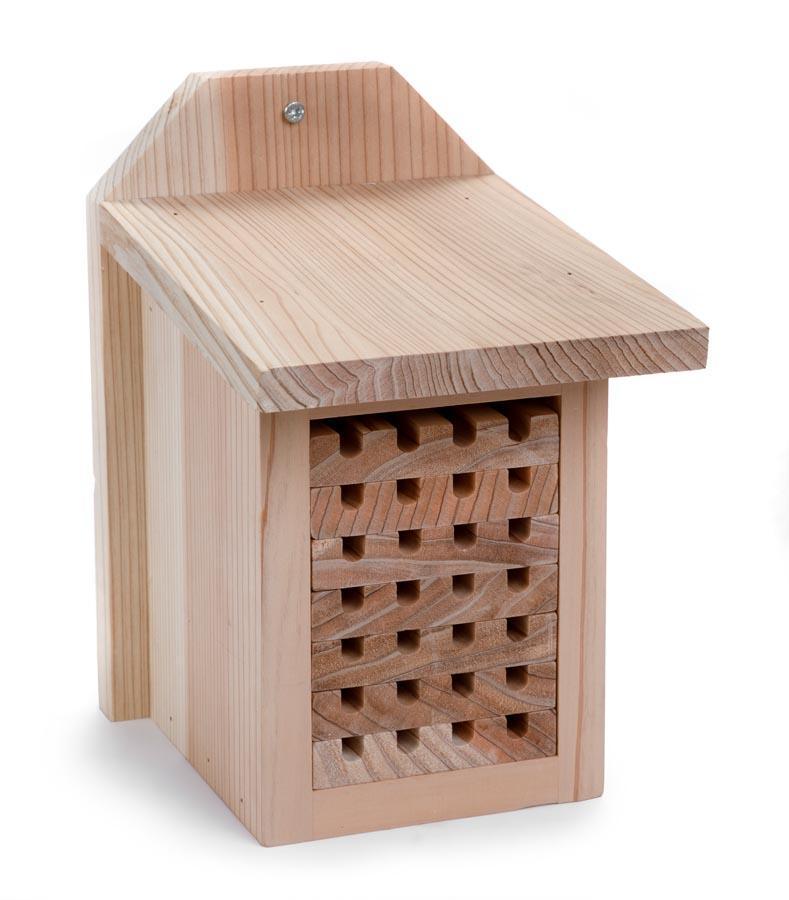 Ruche pour abeilles solitaires interactives avec plateaux coulissants