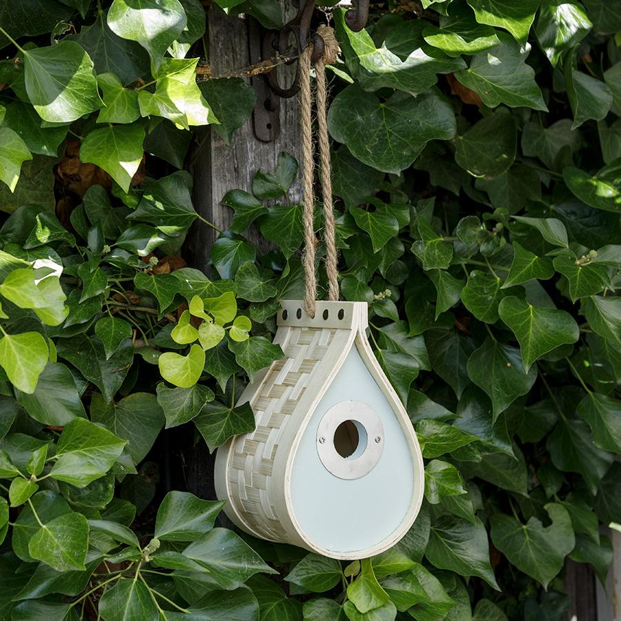 Nichoir à oiseaux forme goutte d'eau