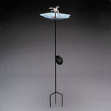 bain d'oiseau avec lumière LED