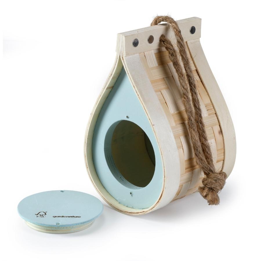 Nichoir à oiseaux forme goutte d'eau