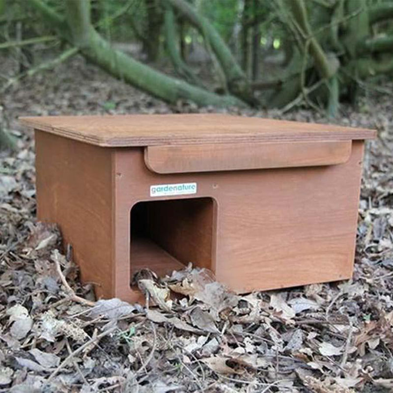 Abri pour hérisson en bois pour le jardin