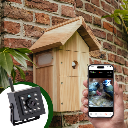 Nichoir à oiseaux avec caméra WiFi